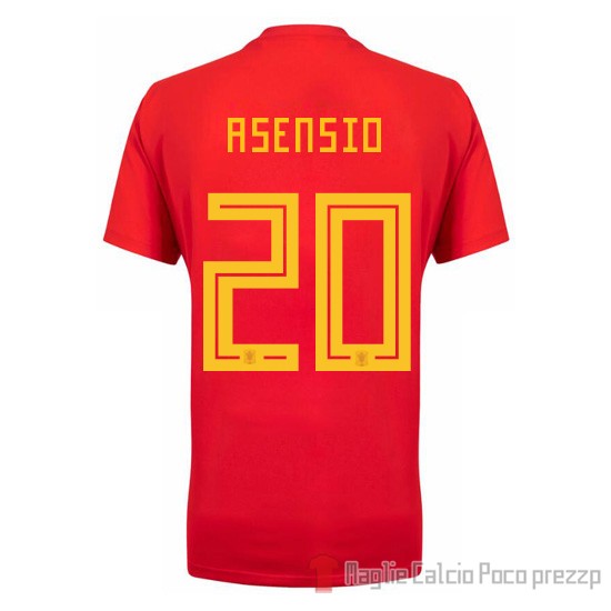 Maglia Spagna Giocatore Asensio Home 2018 - Clicca l'immagine per chiudere
